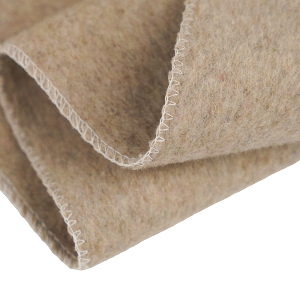 %50 Yün, %40 Polyester, %10 Diğer Elyaf, 720G/M, Fasulye Ezmesi Rengi, Kalın Çift Taraflı Yün Kumaş, ML-0124-4382-1