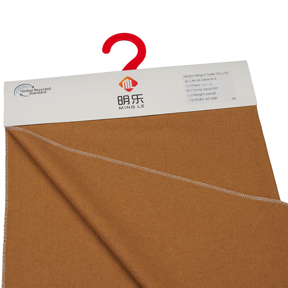 %50 Yün, %40 Polyester, %10 Diğer Elyaf, 340G/M, Deve, Flanel Kumaş, ML-S0624-201-9